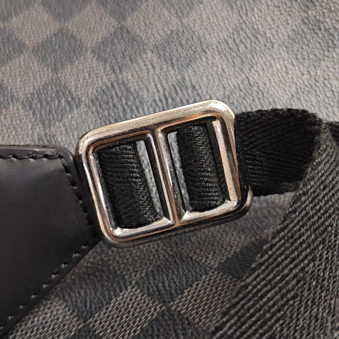 JOSH Damier Graphite Coated Canvas Gray