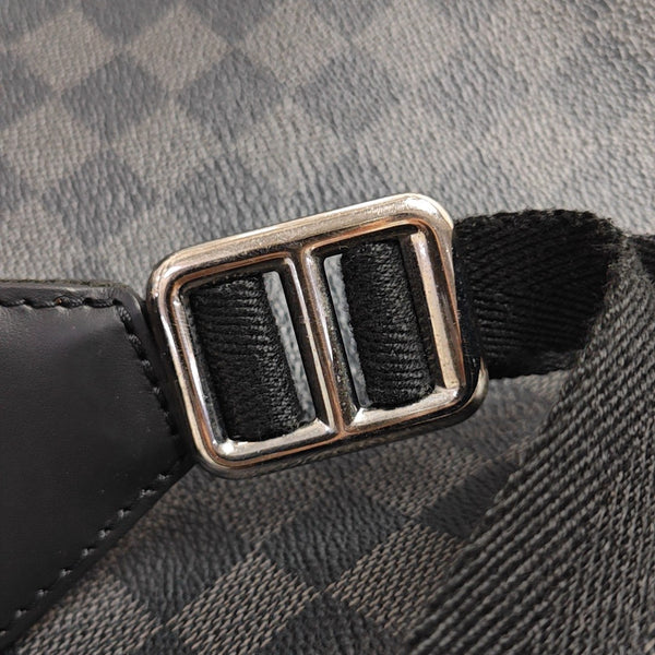 JOSH Damier Graphite Coated Canvas Gray