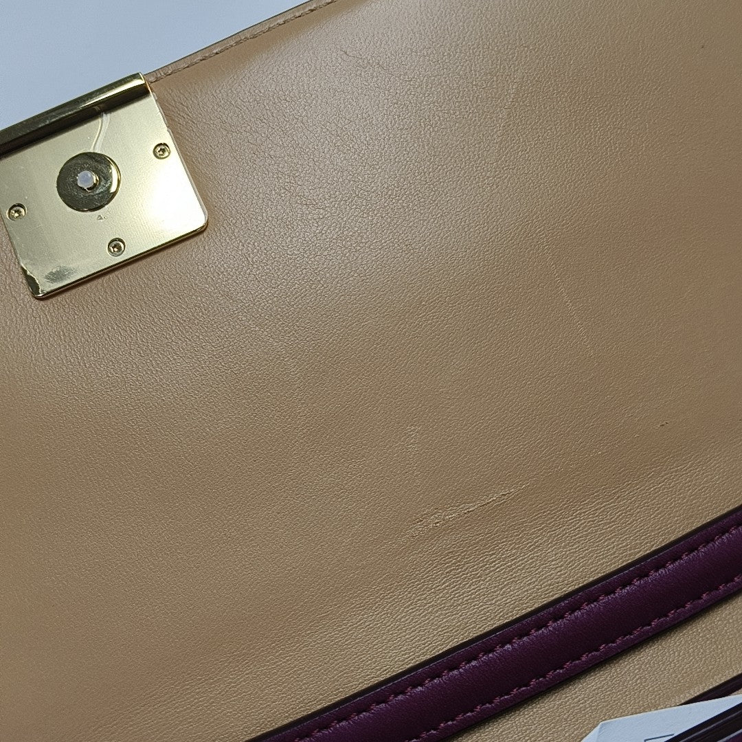 Calfskin Shoulder Bag Red