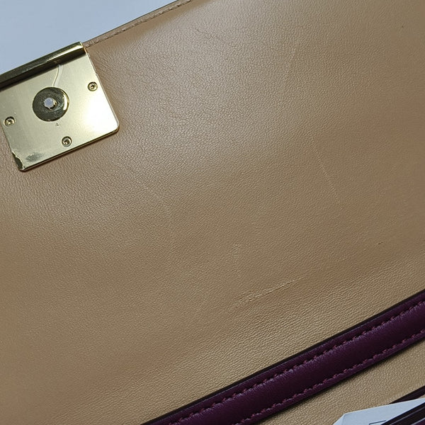 Calfskin Shoulder Bag Red