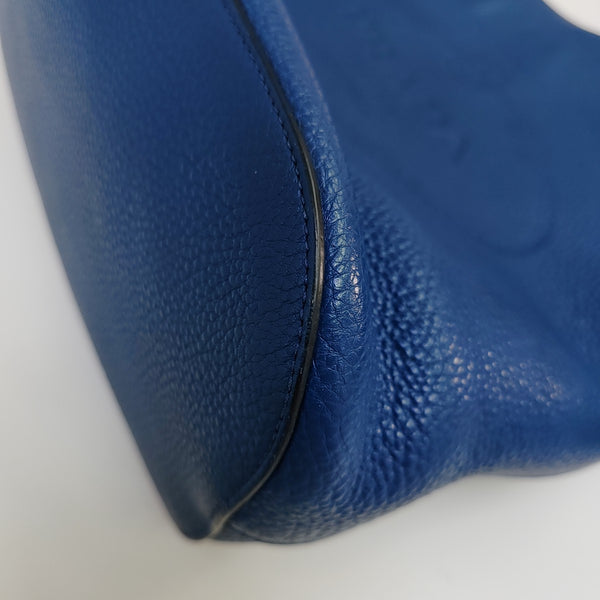 Calfskin Shoulder Bag Blue