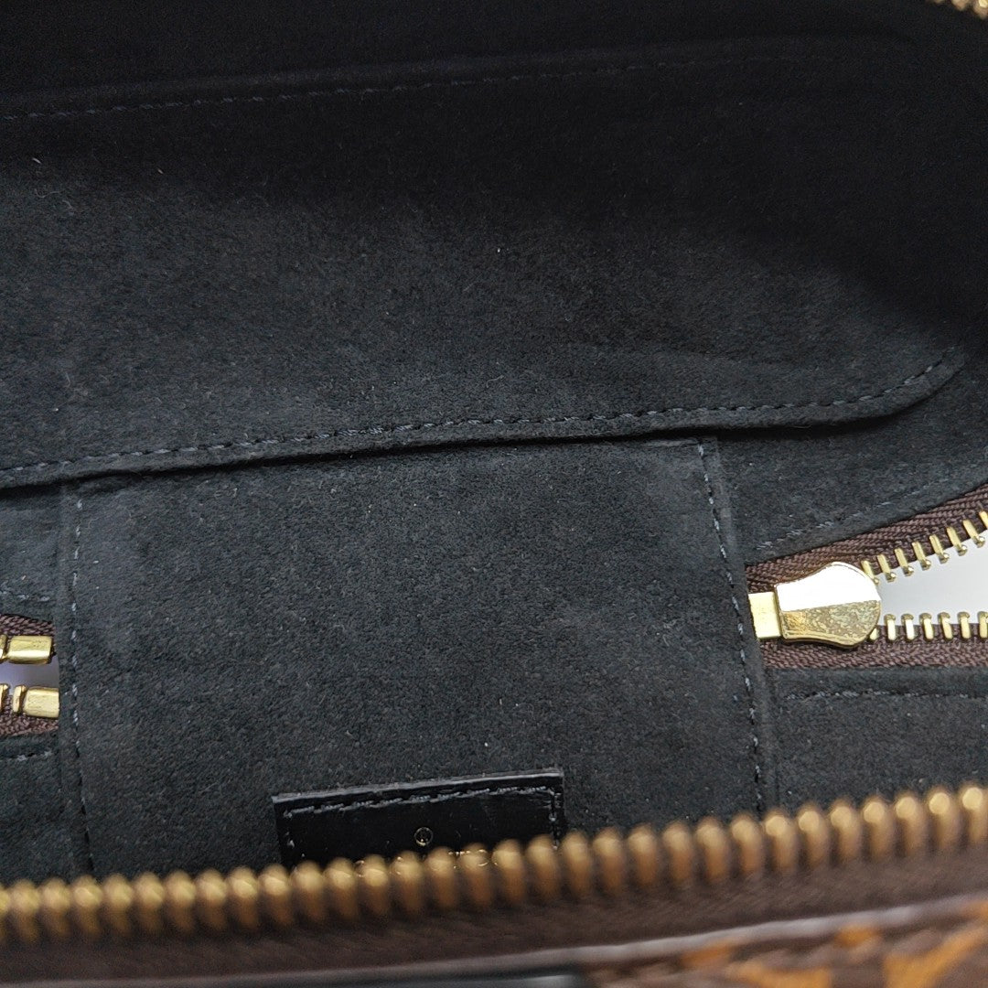 Vanity Chain Pouch Monogram Coated Canvas Brown