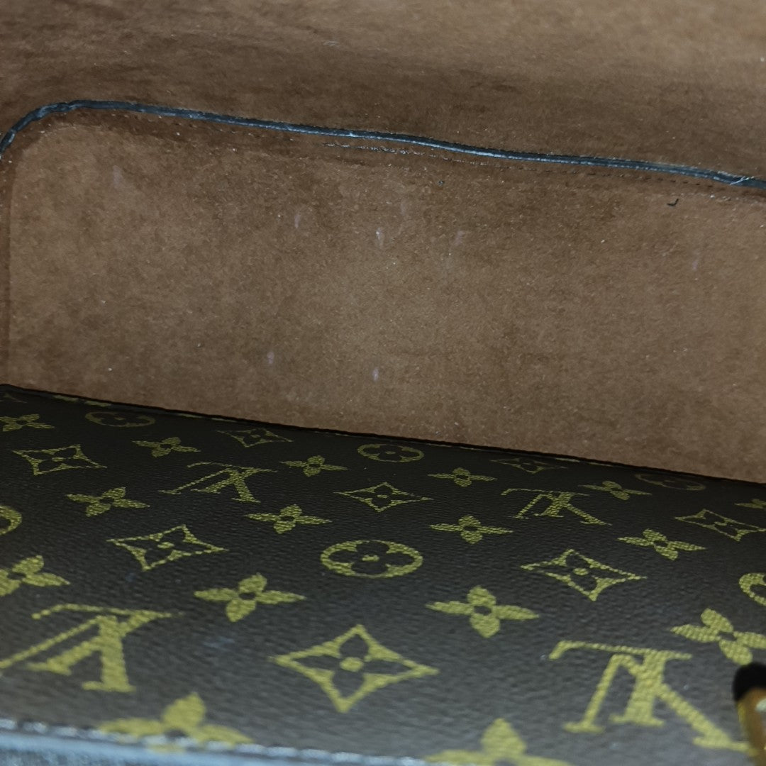 NÉONOÉ MM Monogram Coated Canvas Brown