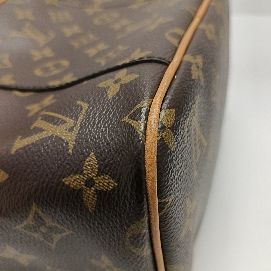 NICE BB Monogram Coated Canvas Brown