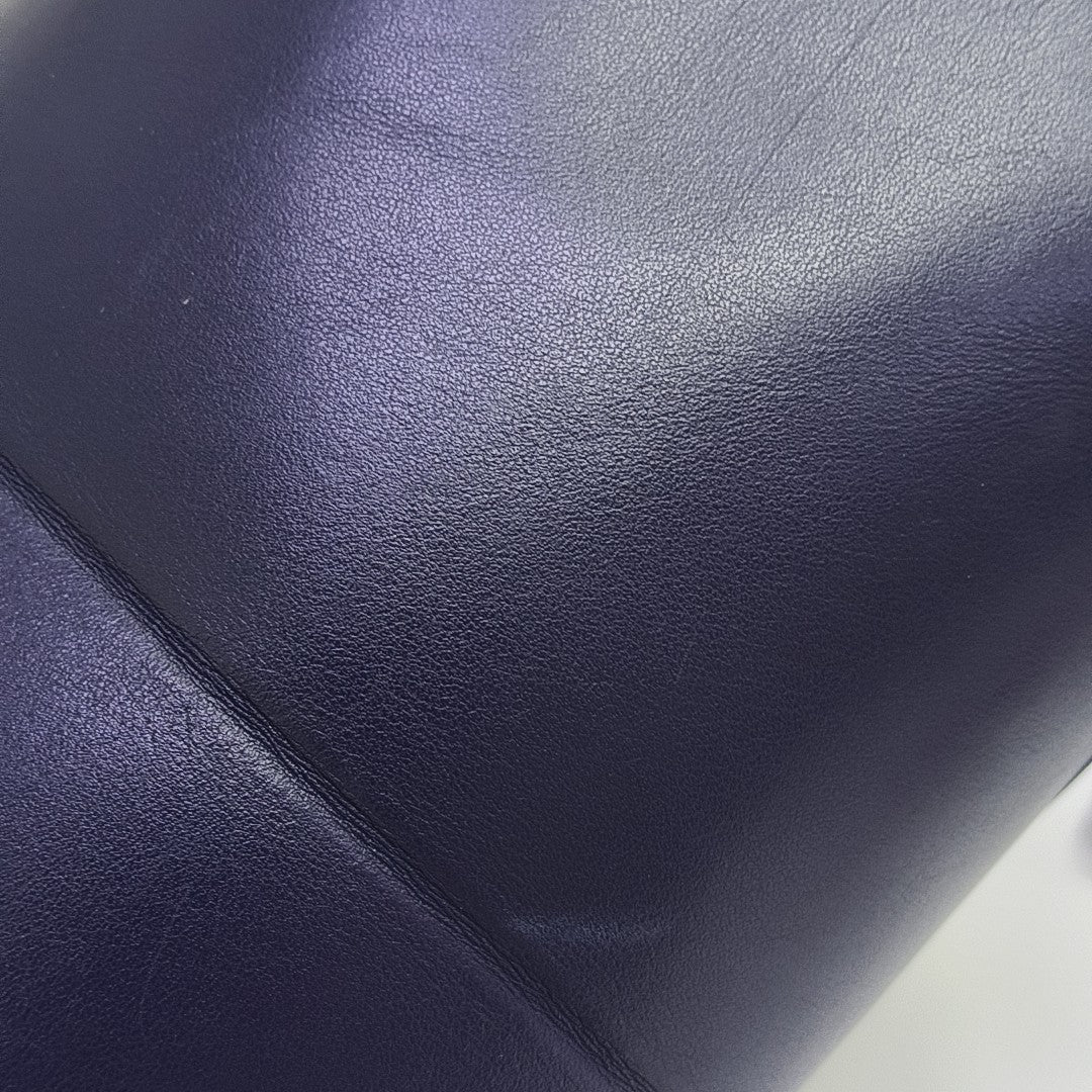 Puzzle Fold Extra Large Quilted Calfskin Blue