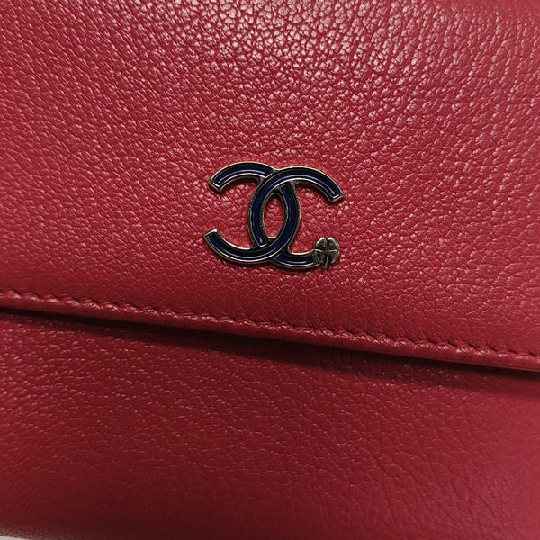 Calfskin Wallet Red
