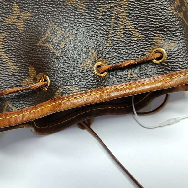 NÉONOÉ Nano Monogram Coated Canvas Brown
