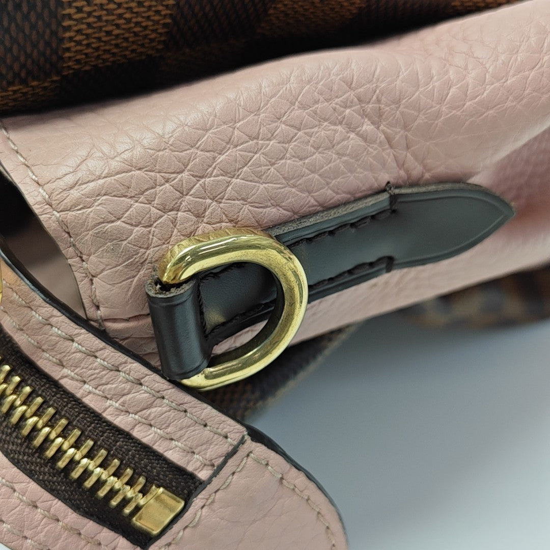 NORMANDY Damier Ebene Coated Canvas Brown