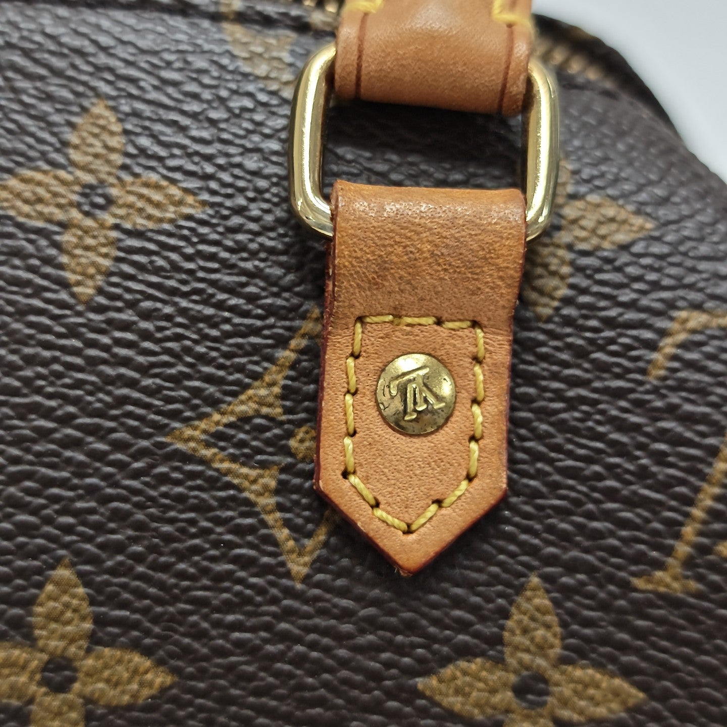 RIBERA Monogram Coated Canvas Brown