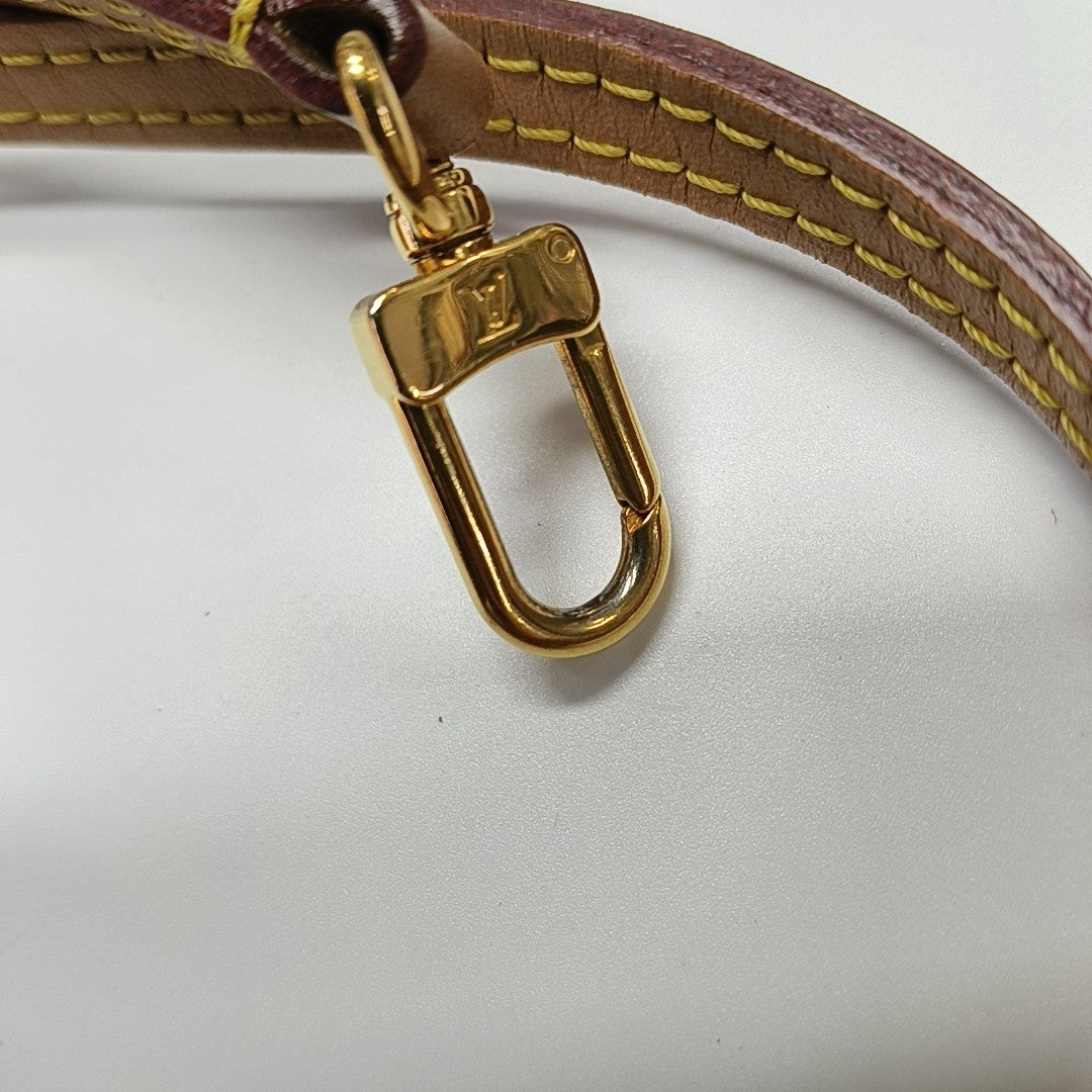 SAC PLAT Mini Monogram Coated Canvas Brown