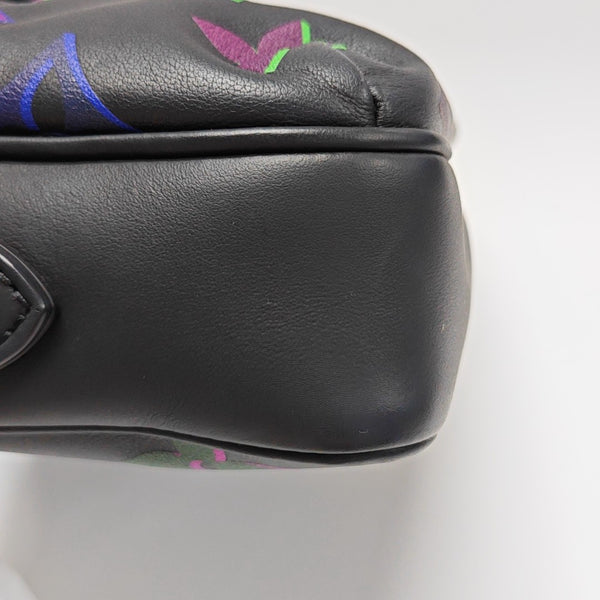 Monogram Calfskin Shoulder Bag PM Black