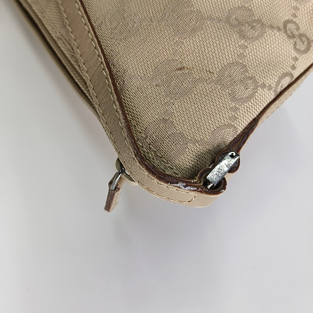 Monogram Canvas Top Handle Bag Beige