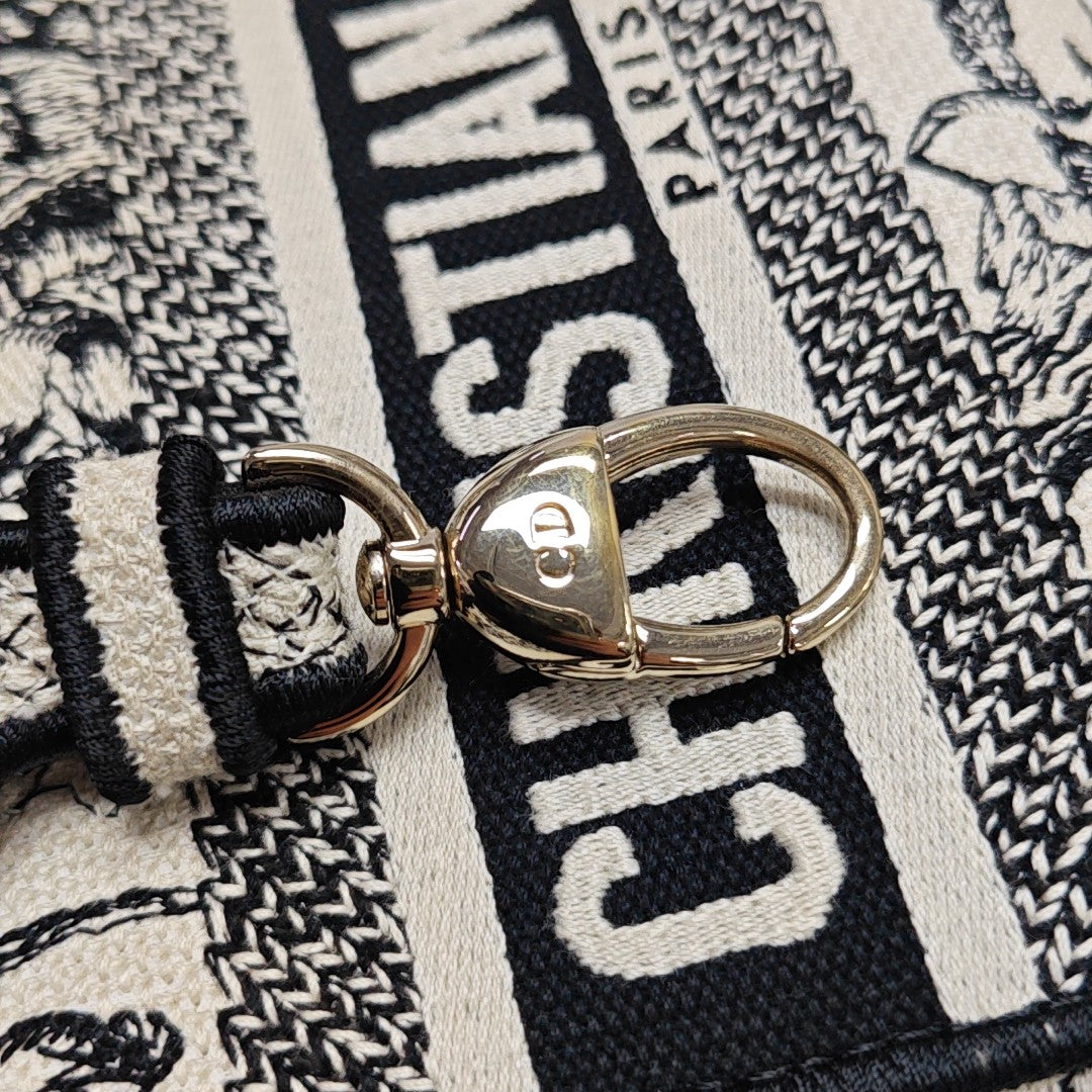 Lady Dior Mini Lona Multicolor