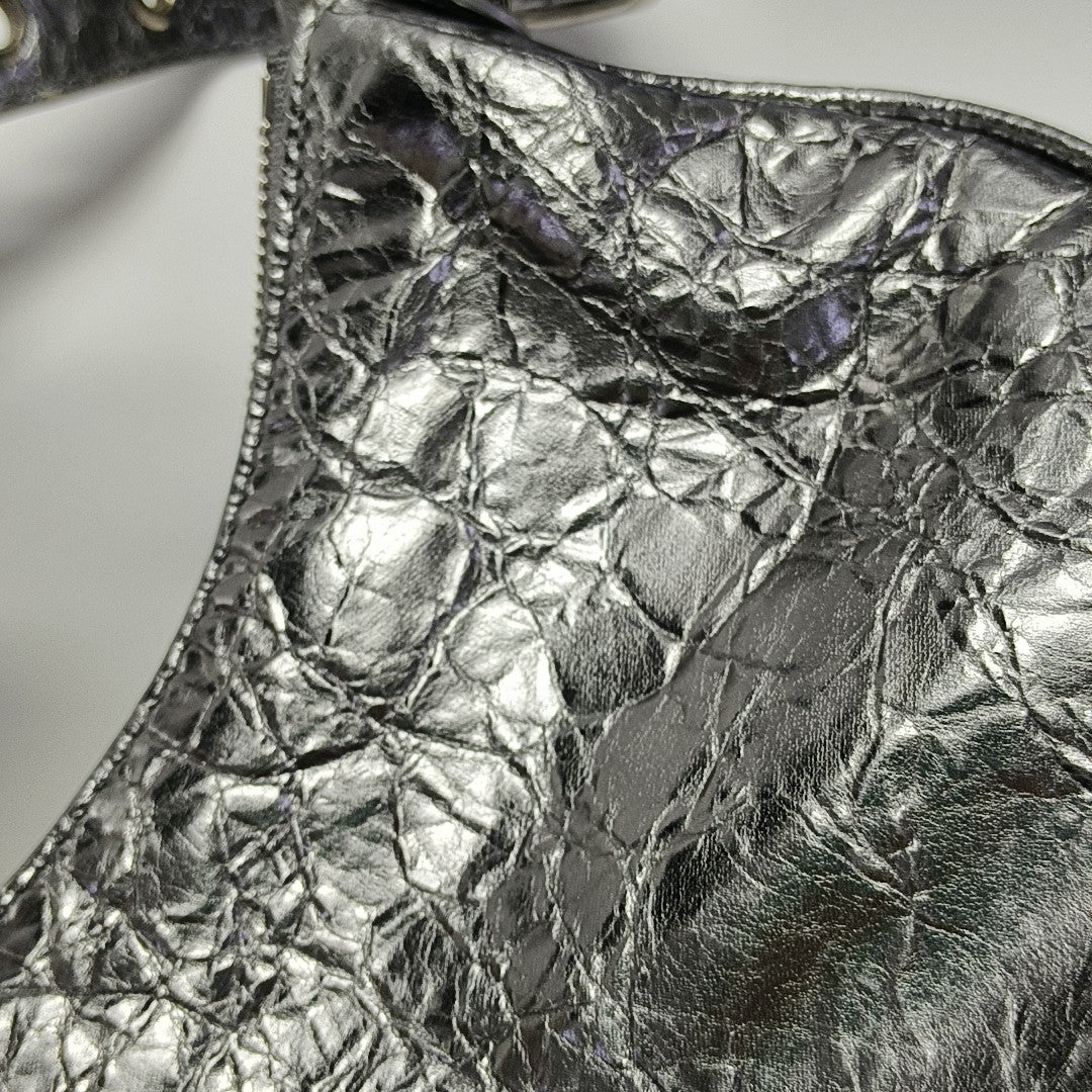 Le Cagole XS Lambskin Gray