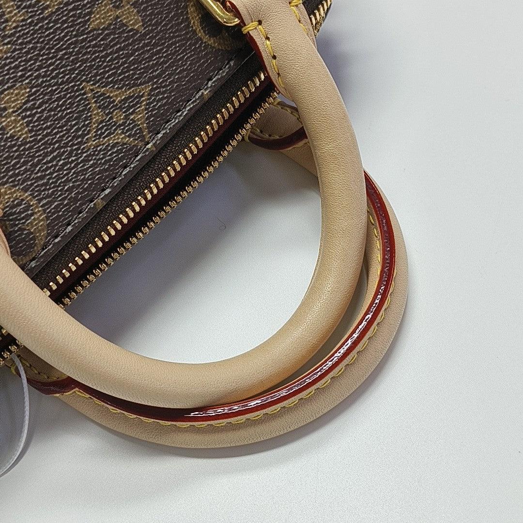 SPEEDY 20 Monogram Coated Canvas Brown