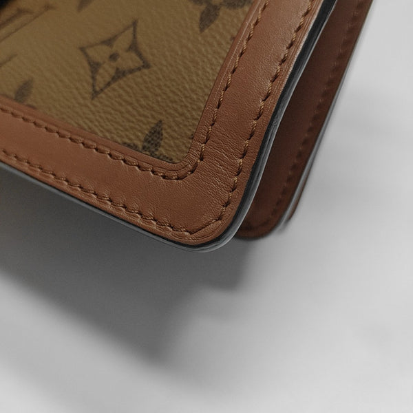 DAUPHINE MM Monogram Coated Canvas Brown