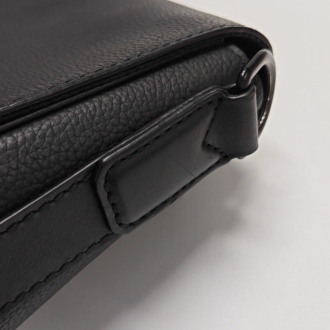MESSENGER VOYAGE Calfskin Black