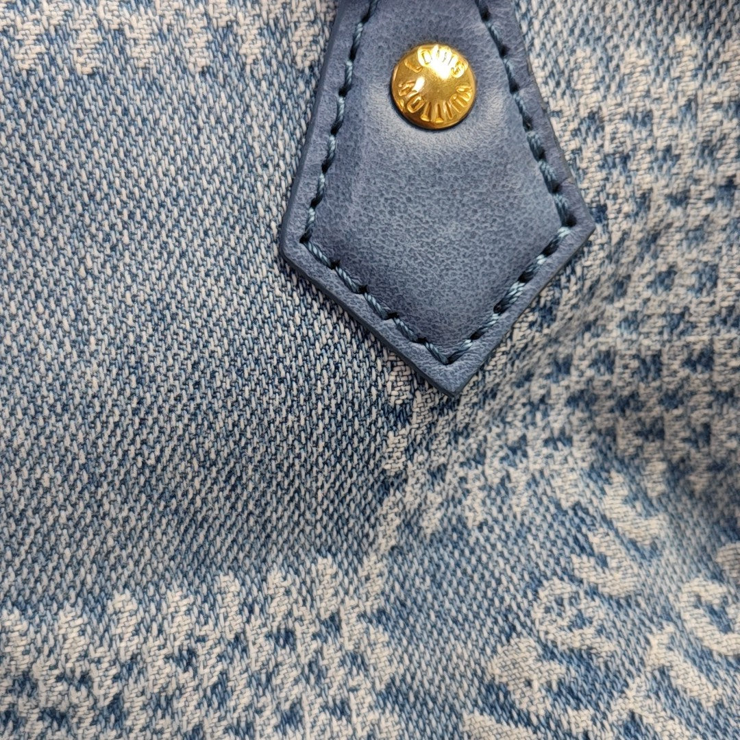 SPEEDY 18 Damier Canvas Blue