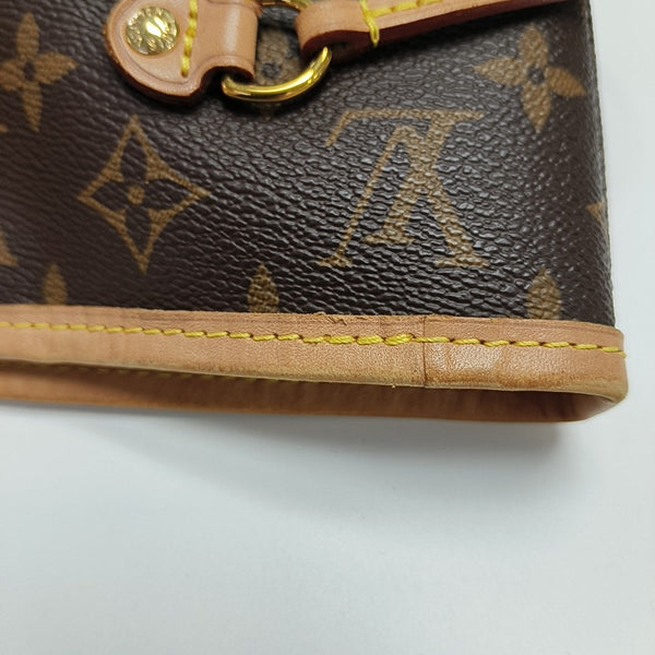 NEVERFULL MM Monogram Coated Canvas Brown