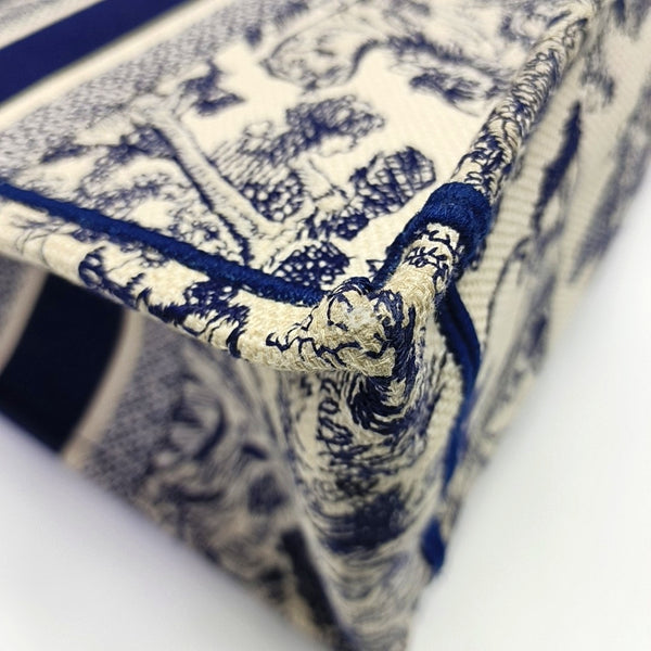 Book Tote Medium Canvas Blue