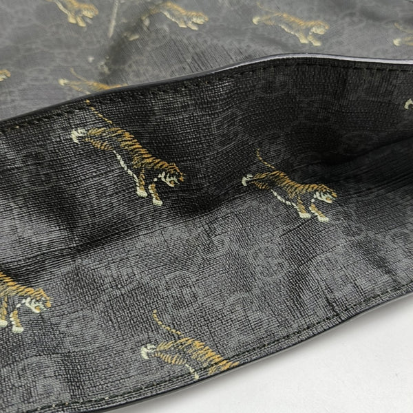 GG Supreme Monogram Coated Canvas Black