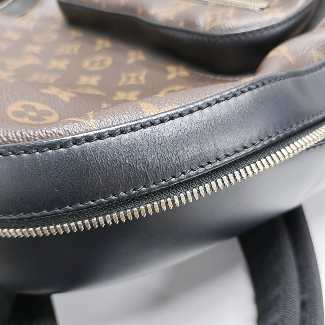 JOSH Monogram Coated Canvas Brown