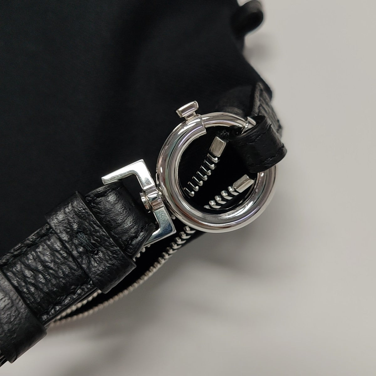 Fabric Top Handle Bag Black