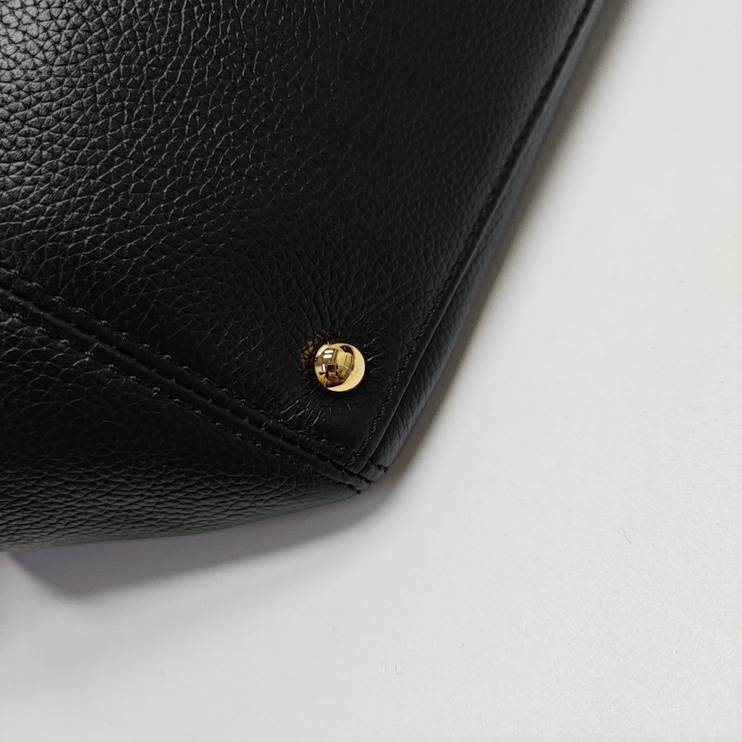 CERF Extra Large Grained Calfskin Black