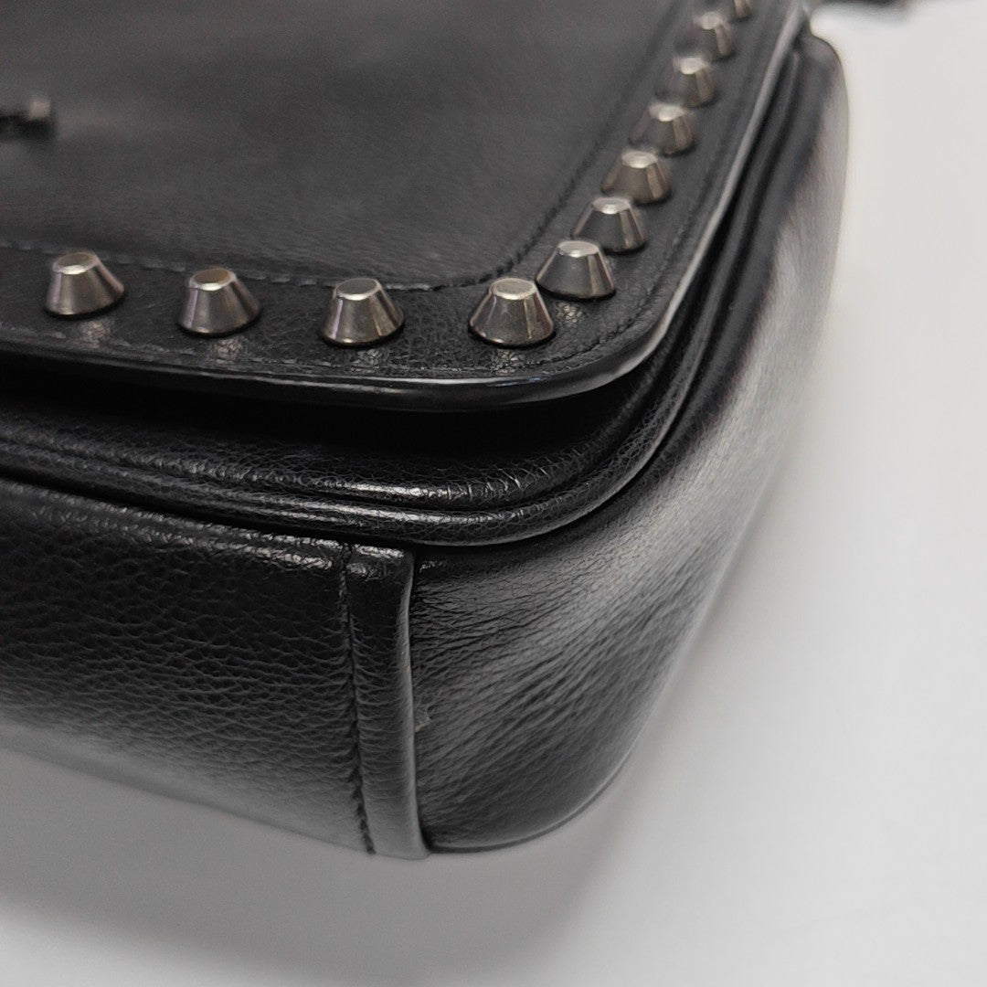 Calfskin Shoulder Bag Black