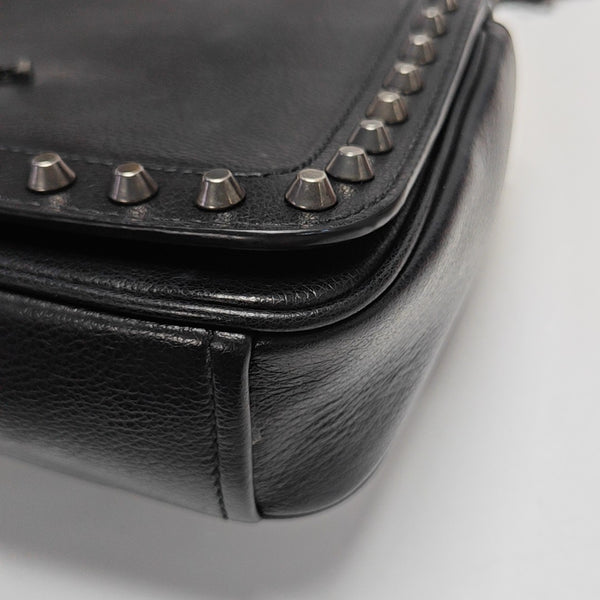 Calfskin Shoulder Bag Black