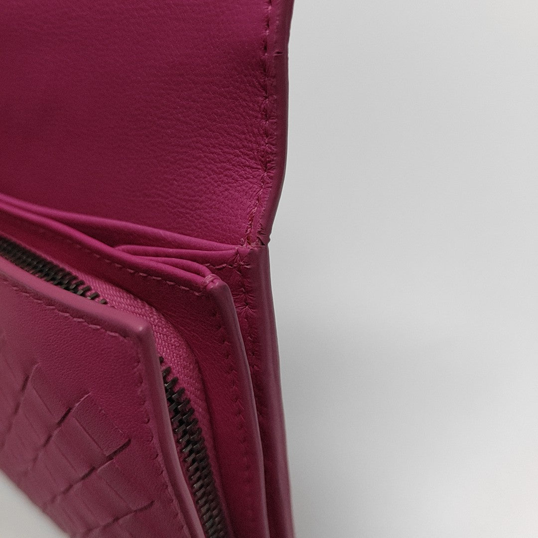 Lambskin Wallet Red