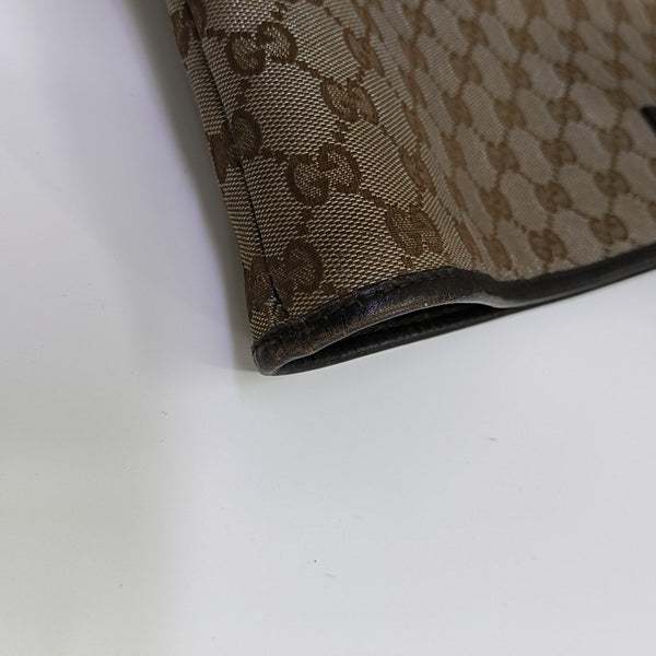Monogram Canvas Tote Bag Brown