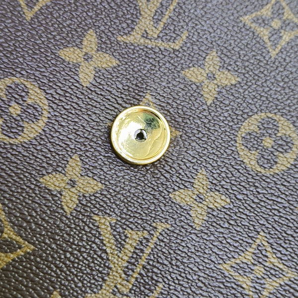 DAME Monogram Coated Canvas Brown