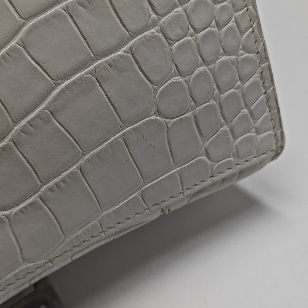 Hourglass S Calfskin White