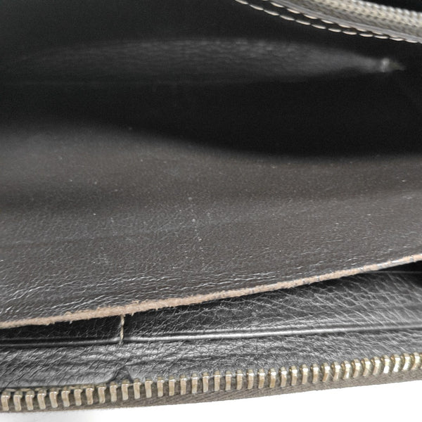 Ligne Shima Monogram Calfskin Brown Wallet