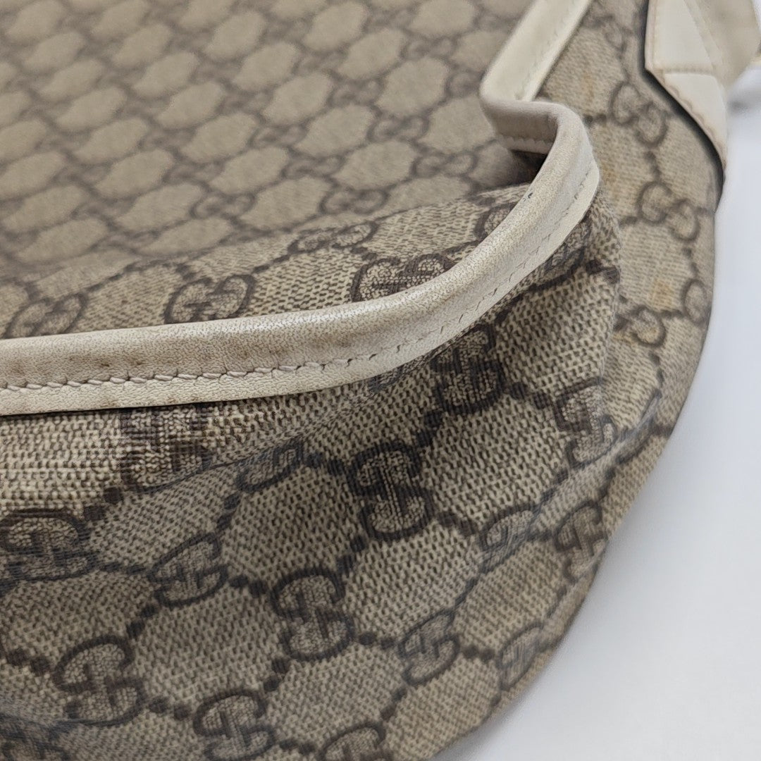 GG Supreme Monogram Coated Canvas Beige