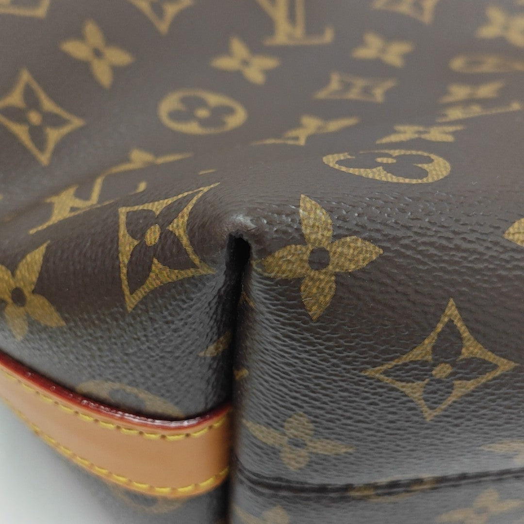 Monogram Coated Canvas Shoulder Bag GM Brown