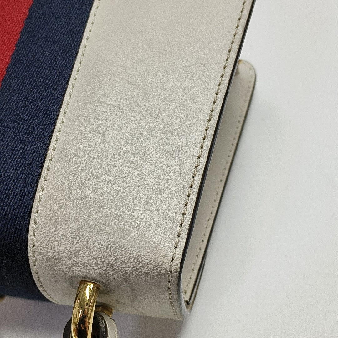 Sylvie Mini Calfskin White