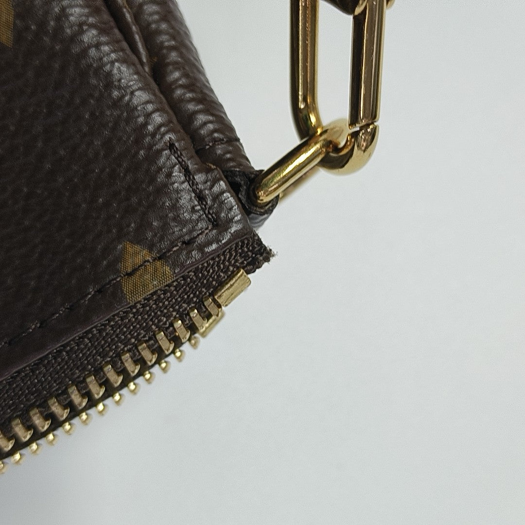 ACCESSOIRES Mini Monogram Coated Canvas Brown