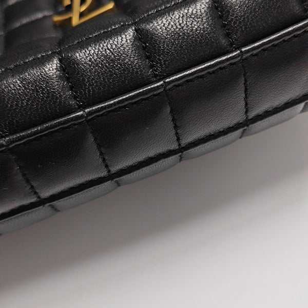 Quilted Lambskin Crossbody Bag Mini Black