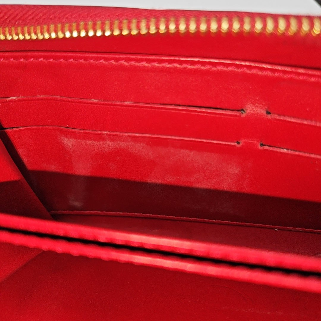 ZIPPY Patent Leather Red Wallet