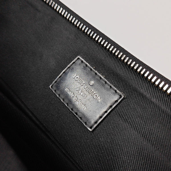 Damier Graphite Coated Canvas Crossbody Bag Gray