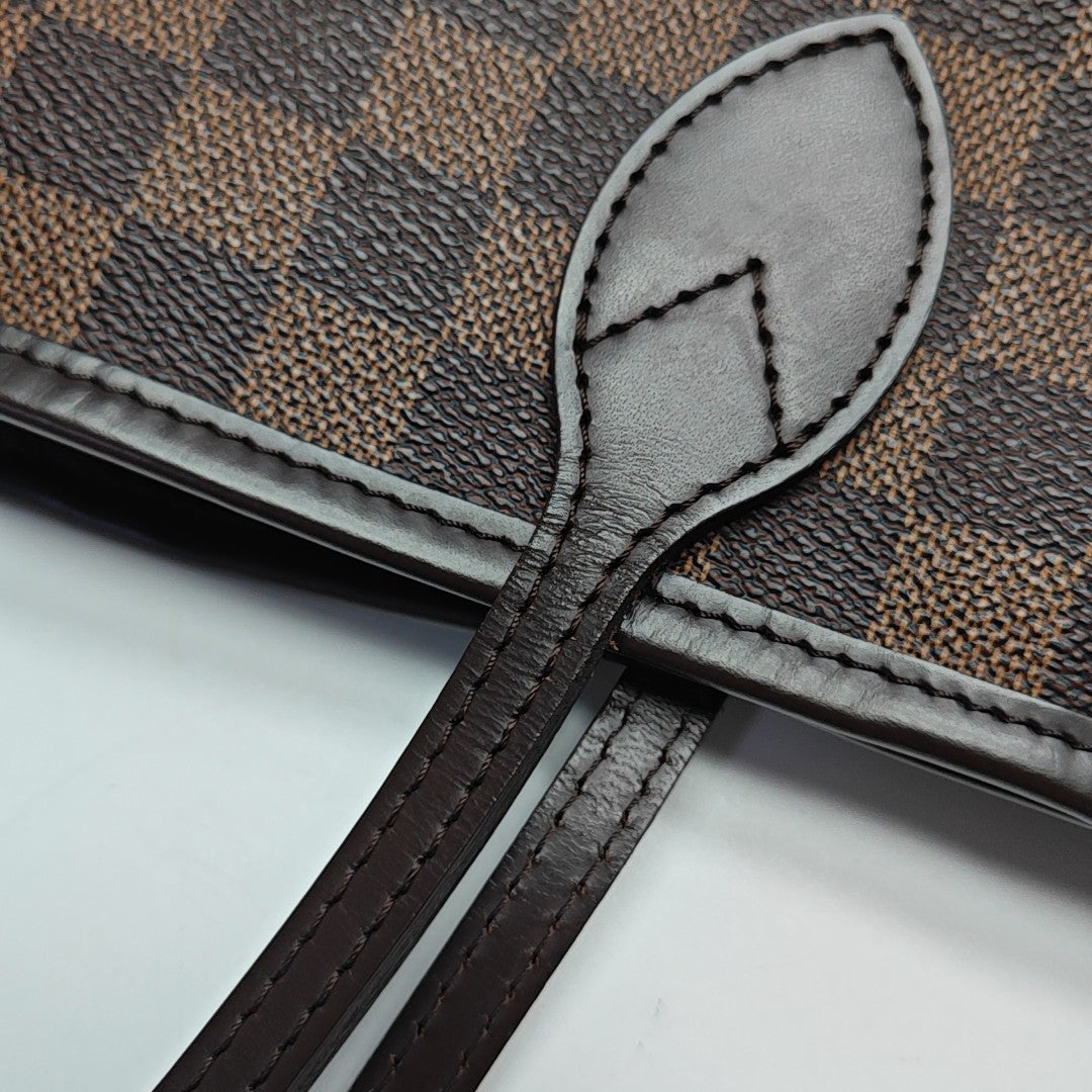 NEVERFULL MM Damier Ebene Coated Canvas Brown