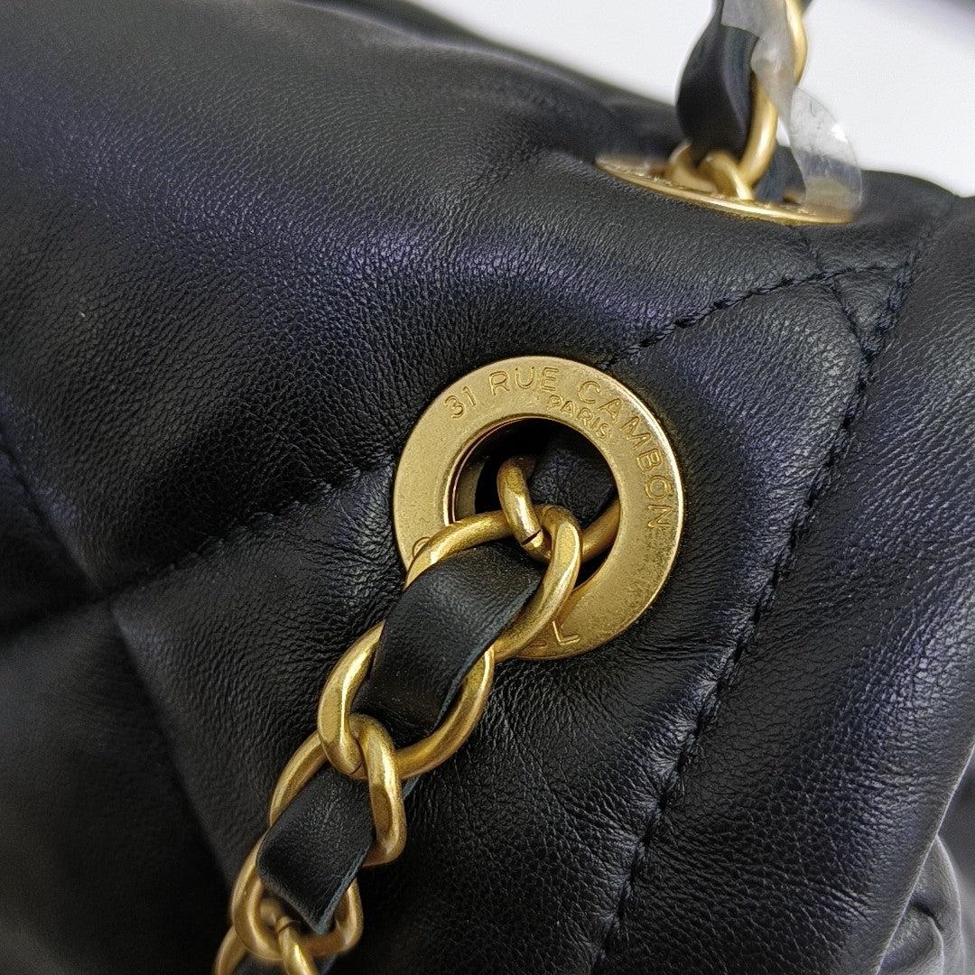 Quilted Lambskin Black