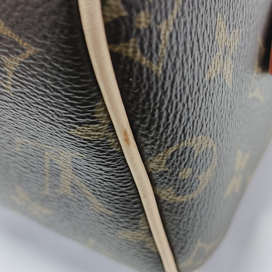 SPEEDY 20 Monogram Coated Canvas Brown