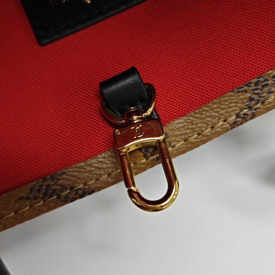 ONTHEGO MM Monogram Coated Canvas Brown