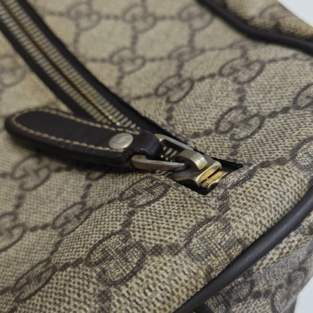 Monogram Coated Canvas Shoulder Bag Brown