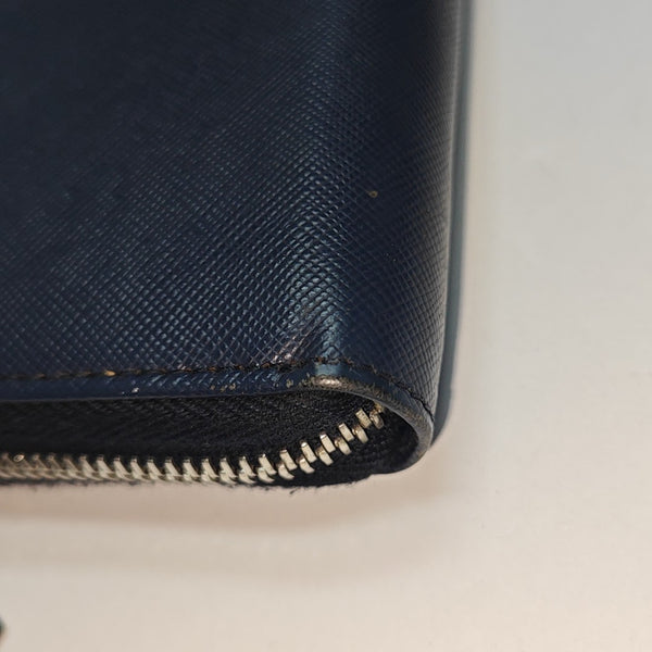 Saffiano Calfskin Wallet Blue
