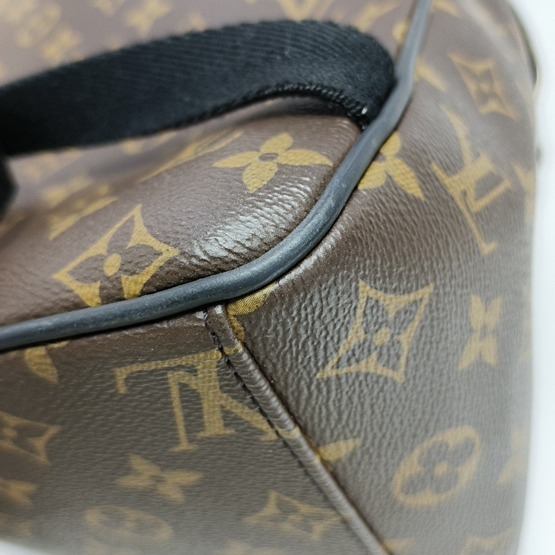 JOSH Monogram Coated Canvas Brown