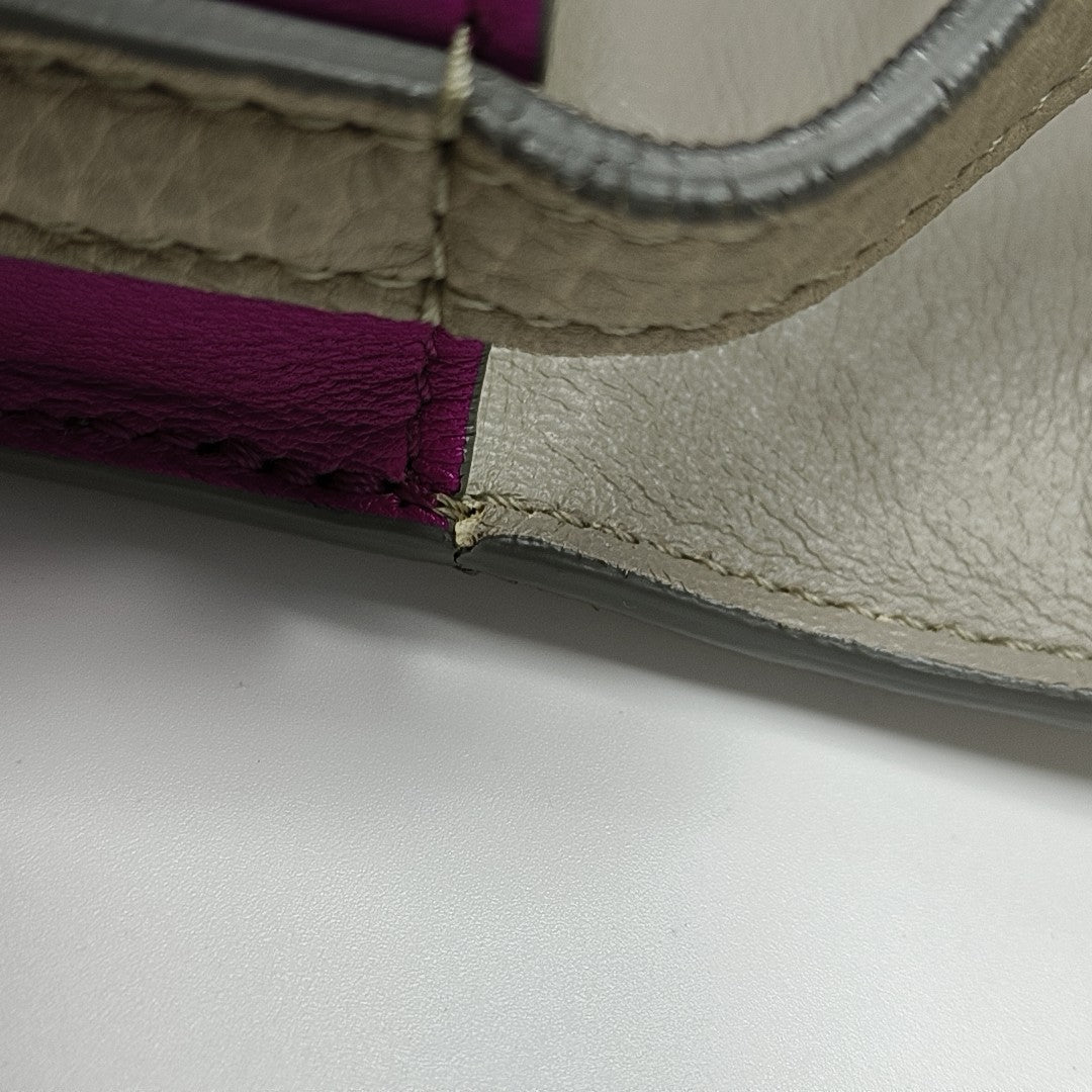 TROTTEUR Small Calfskin Gray